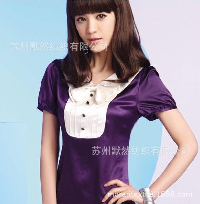 75D*75D亚光无捻色丁 文胸睡衣连衣裙面料 手感超柔超好色丁染色