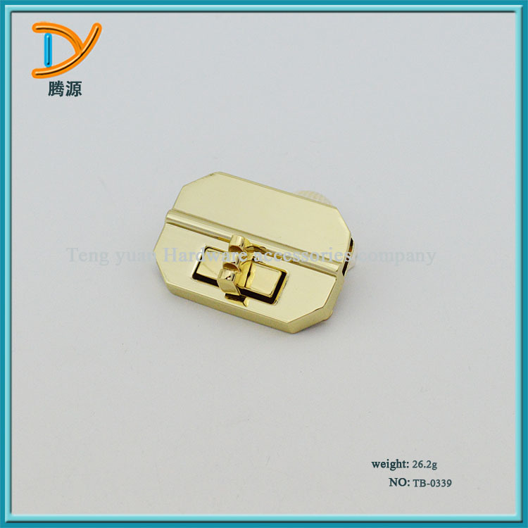 厂家供应 中高档手袋箱包五金配件装饰扣 精美包包小号拧锁扣