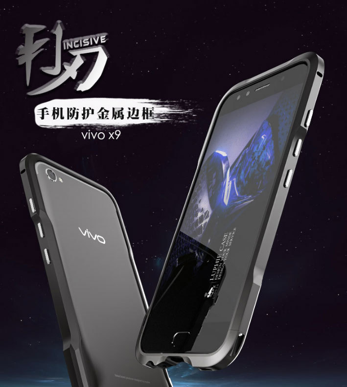 Luphie Incisive Sword Slim Light Aluminum Bumper Metal Shell Case for vivo X9s & vivo X9 & vivo V5 Plus