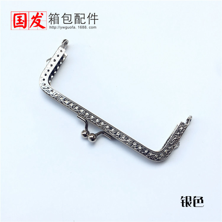 Máquina de flores cóncavas cuadradas de 12,5 CM, boca de cabeza, bronce dorado, plata, estilo clásico de bricolaje