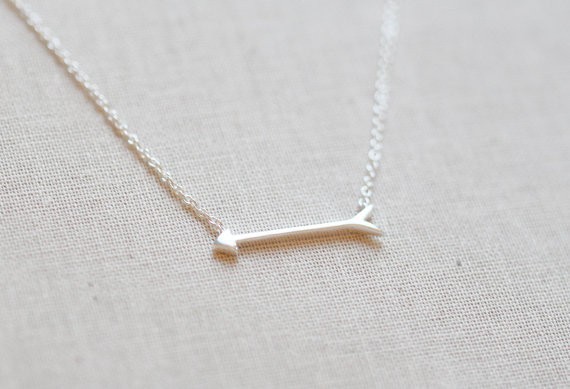 Eros Arrow Necklace Simple Fish Bone Alloy Pendant With Copper Chain Necklace Wholesale display picture 3