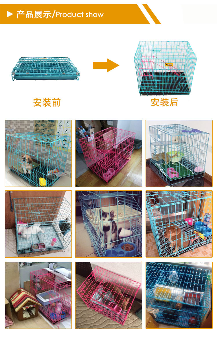 猫笼猫笼子别墅双层 三层可折叠猫笼猫别墅宠物笼-阿里巴巴