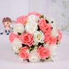 simulation 18 Rose Bride Hands Bouquet of flowers Wedding celebration gift Bouquet of flowers Silk flower arch Lead the way flower arrangement wholesale