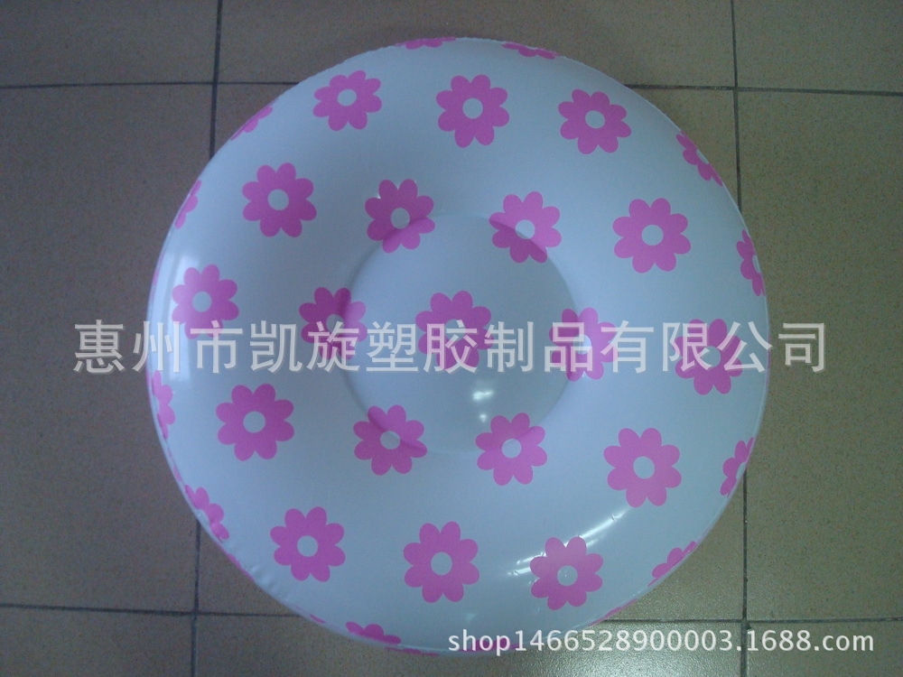 Factory pvc inflatable flocking mat travel inflatable three-legged stool inflatable flocking triangle mat