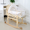 Baby bed portable baby hand basket Baby carriage Little bed baby Moses baskets Mosquito net Gallows wheel Extension