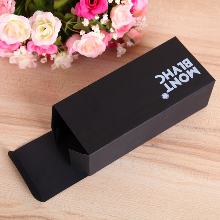 Jinshun Kraft caja de papel dorado impresión en stock al por mayor caja de embalaje marrón fijación durable rodamiento bueno