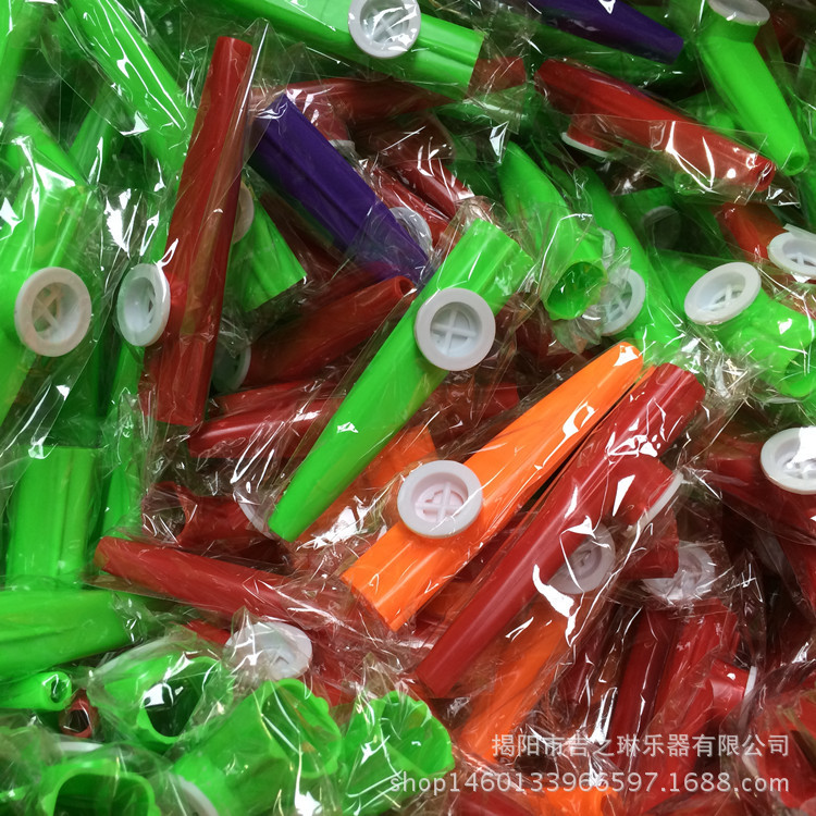 工厂直销 塑料卡祖笛 奥尔夫乐器 打击伴奏 kazoo 多色乐器玩具|ms