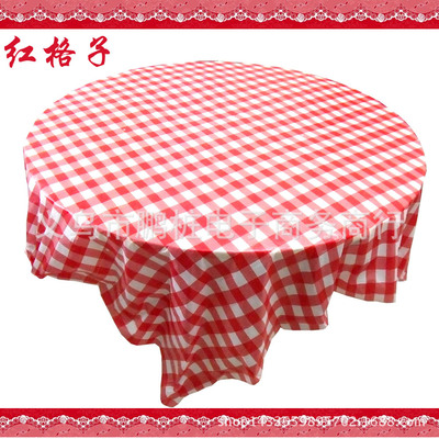 加厚红格子一次性桌布 红色一次性台布 /1.8米/2米/2.2米10片装
