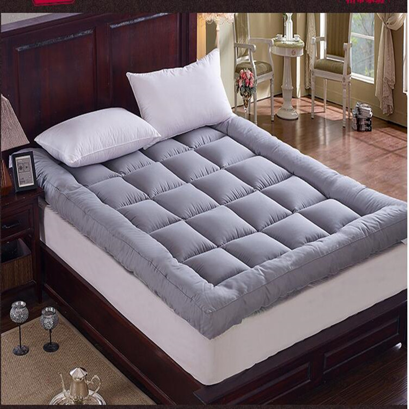 纯棉立体羽绒床垫加厚10cm榻榻米 酒店可折叠保暖护垫床褥子