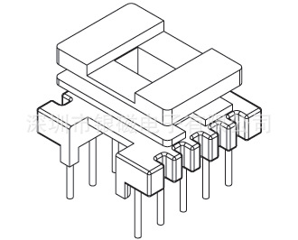 EE12型YC-EI-1202 5+5P 骨架 、电感线圈骨架厂家
