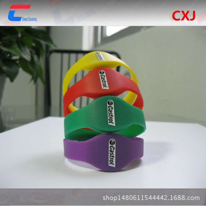 NFC硅胶手腕带，RFID电子手腕带，NTAG 213芯片，RFID手腕带制作