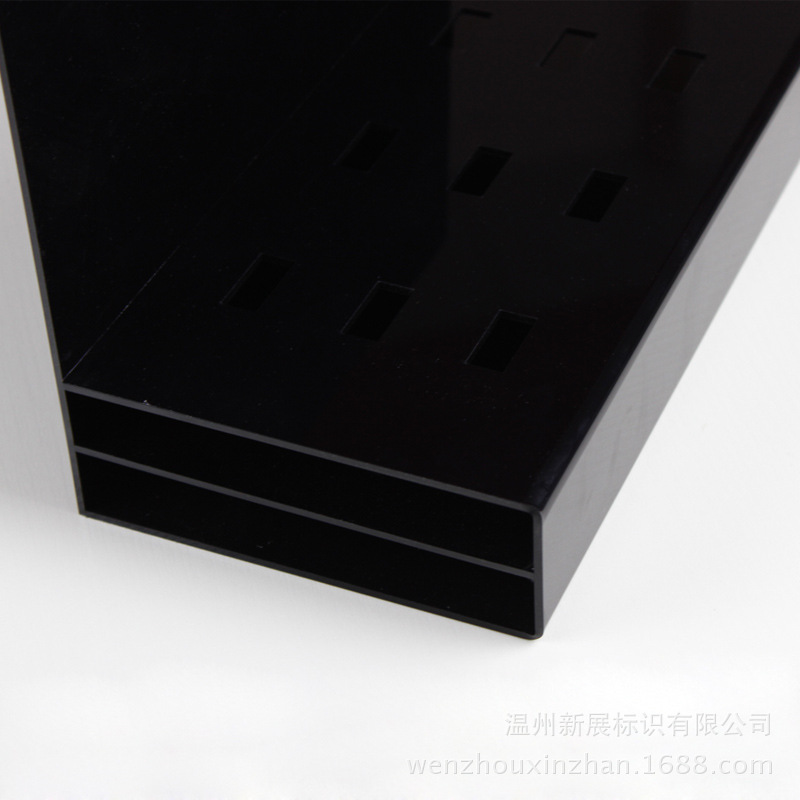 彩妆化妆品护肤品抽屉收纳盒黑色透明亚克力首饰盒桌面整理盒子