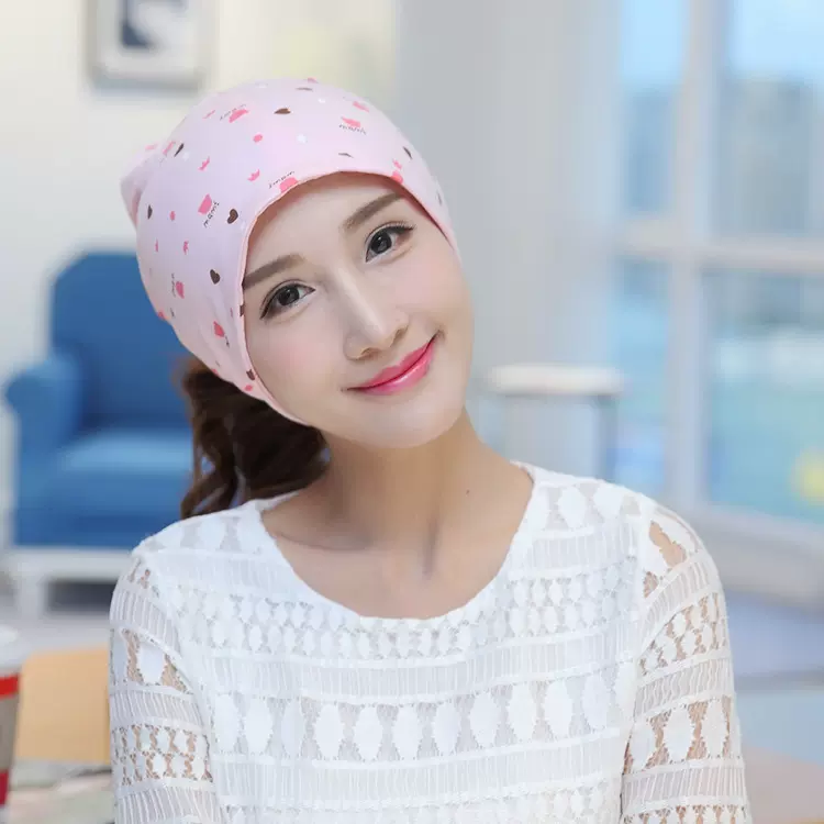 新款韩版秋冬月子帽 防风束发孕妇帽 简约时尚护头保暖产妇帽批发