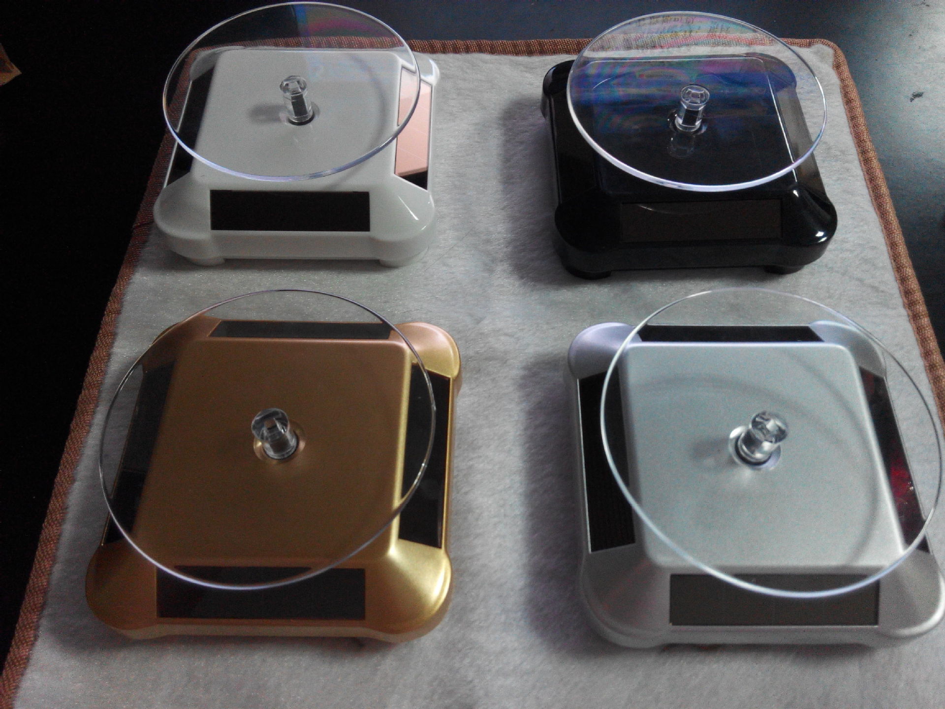 沉香佛珠展示托盘 沉香链展示架双用带电池功能 首饰佛珠玉器展示