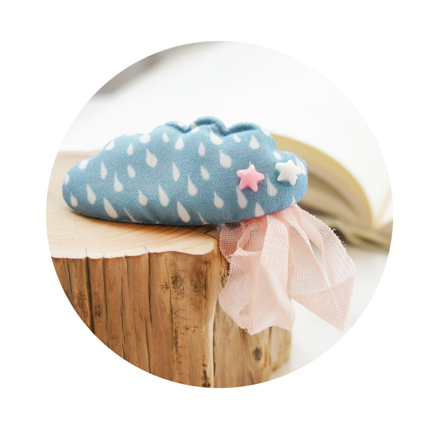 Korean Cute Style New Raindrops  Clouds Hair Clip display picture 4