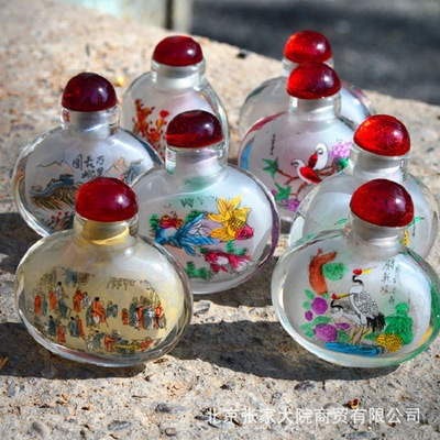 老北京壹絕 內畫鼻煙壺中國風特色工藝品商務外事旅遊紀念禮品