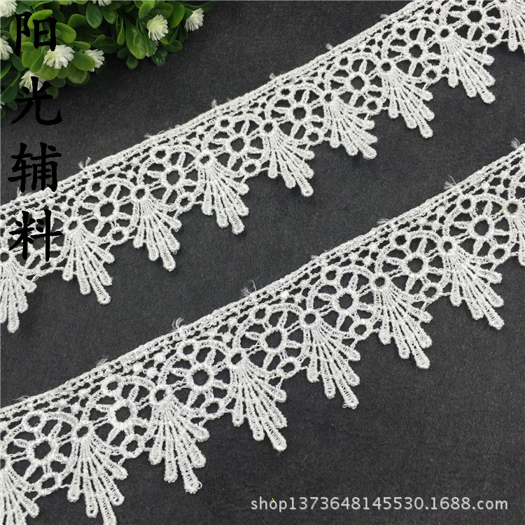窗帘罩花边　玻璃工艺品装饰　服装辅料　　蕾丝宽