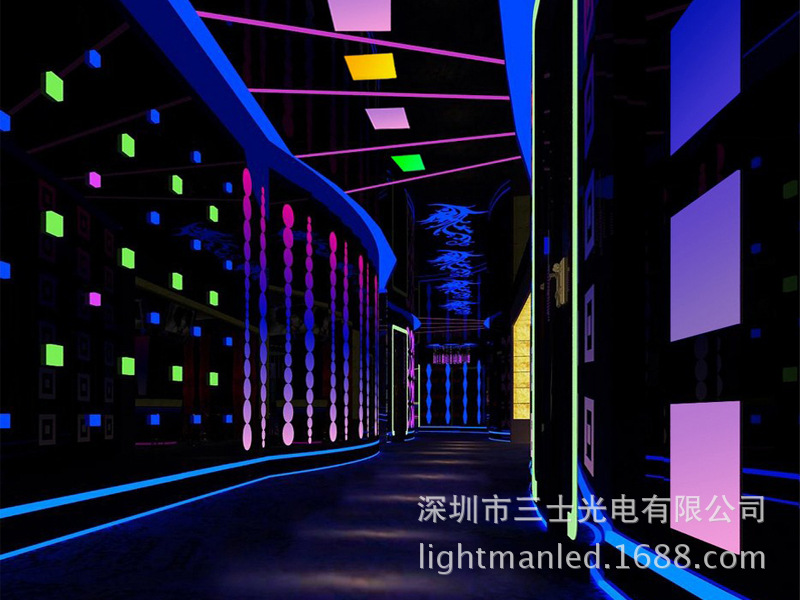 RGB全彩led面板灯 七彩调光吊顶灯舞台KTV艺术氛围面板灯600x600-阿里巴巴