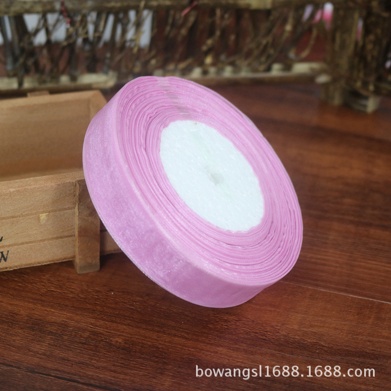 2,5 cm cinta de nieve al por mayor regalo flor hornear decoración cinta hecha a mano DIY cinta decoración de la boda multicolor