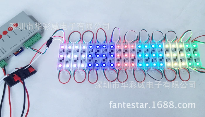 LED модуль полноцветный 3 светодиода 5050 влагозащищённый рекламный модуль RGB управление, высококачественный модуль 7515 фантазийная модель