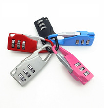 Bán buôn ổ khóa hành lý mini túi mật khẩu khóa ba lô khóa kéo khóa nhỏ khóa đa màu tùy chỉnh Khóa mật khẩu