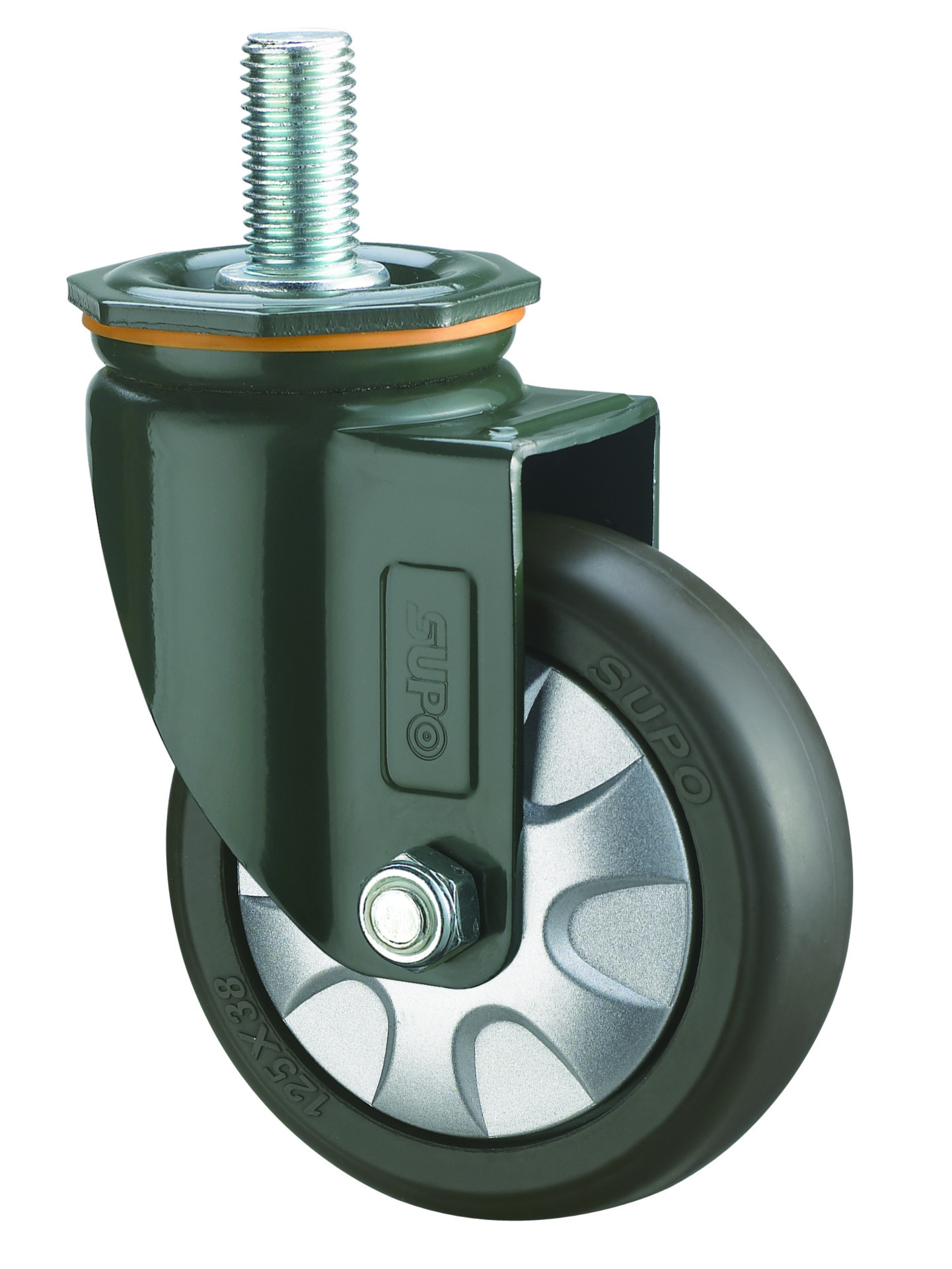 中山向荣脚轮SUPO 人造胶TPR轮 丝杆轮万向轮 自动化机械设备轮子