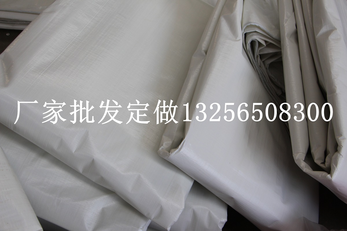 加厚雨布 防晒防雨遮阳 篷布厂批发pe防水布 双膜遮挡布 白色篷布