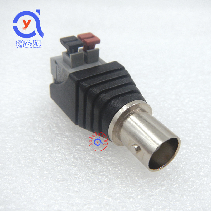 按压式BNC视频转接头 免焊压线式BNC母头转接头 监控用视频转接头
