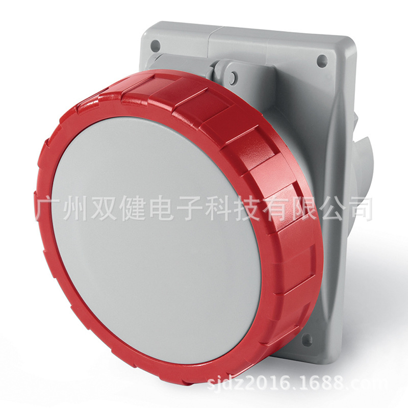 418.1667 暗装斜式插座16A|5P|230V|原装进口|防水工业插座|IP66