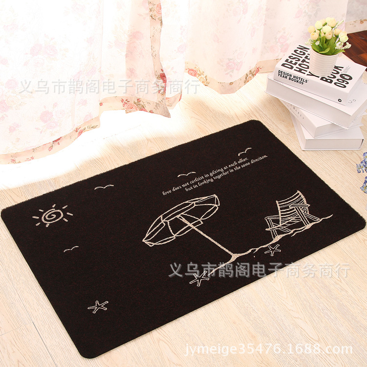 沙滩 黑底 裸色