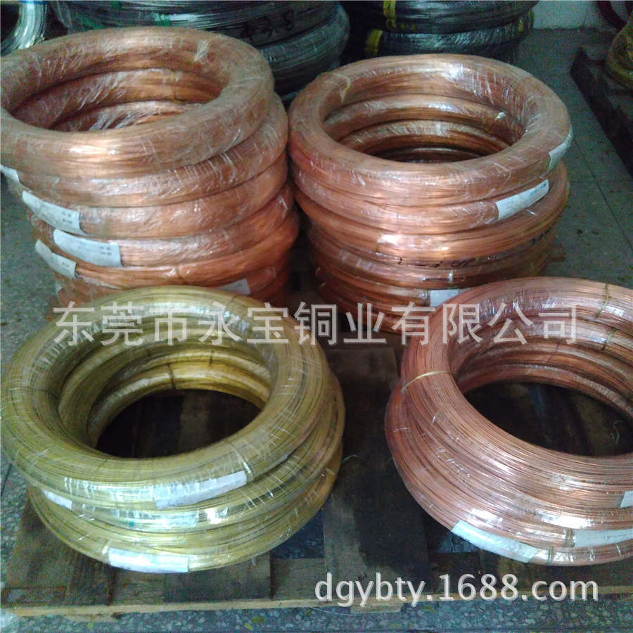 永宝T2紫铜线生产厂 紫铜扁线0.8*3.5 1*5 全软紫铜带 规格多