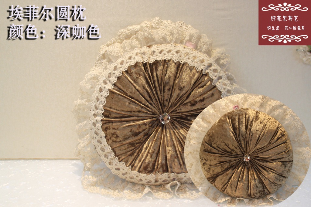 厂家直销新钻石绒欧式古典床头不含芯抱枕套外贸定做详情1