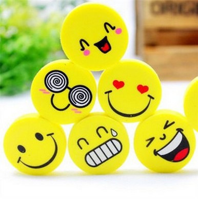 Stationery Smiling face eraser wholesale lovely Cartoon originality rubber pupil Stationery gift wholesale