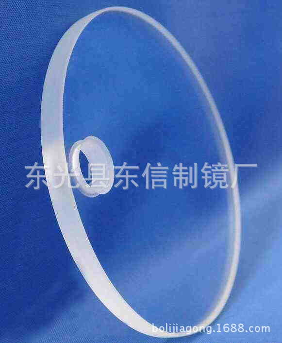 磨邊玻璃 廠家定制儀表燈具鑽孔玻璃 批發供應深加工玻璃片
