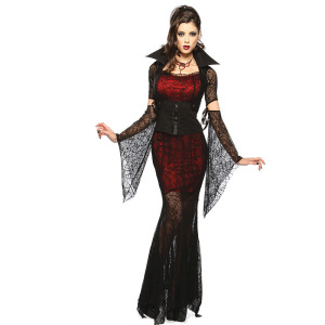 sexy lace dress Vampire Costume witch game Halloween party