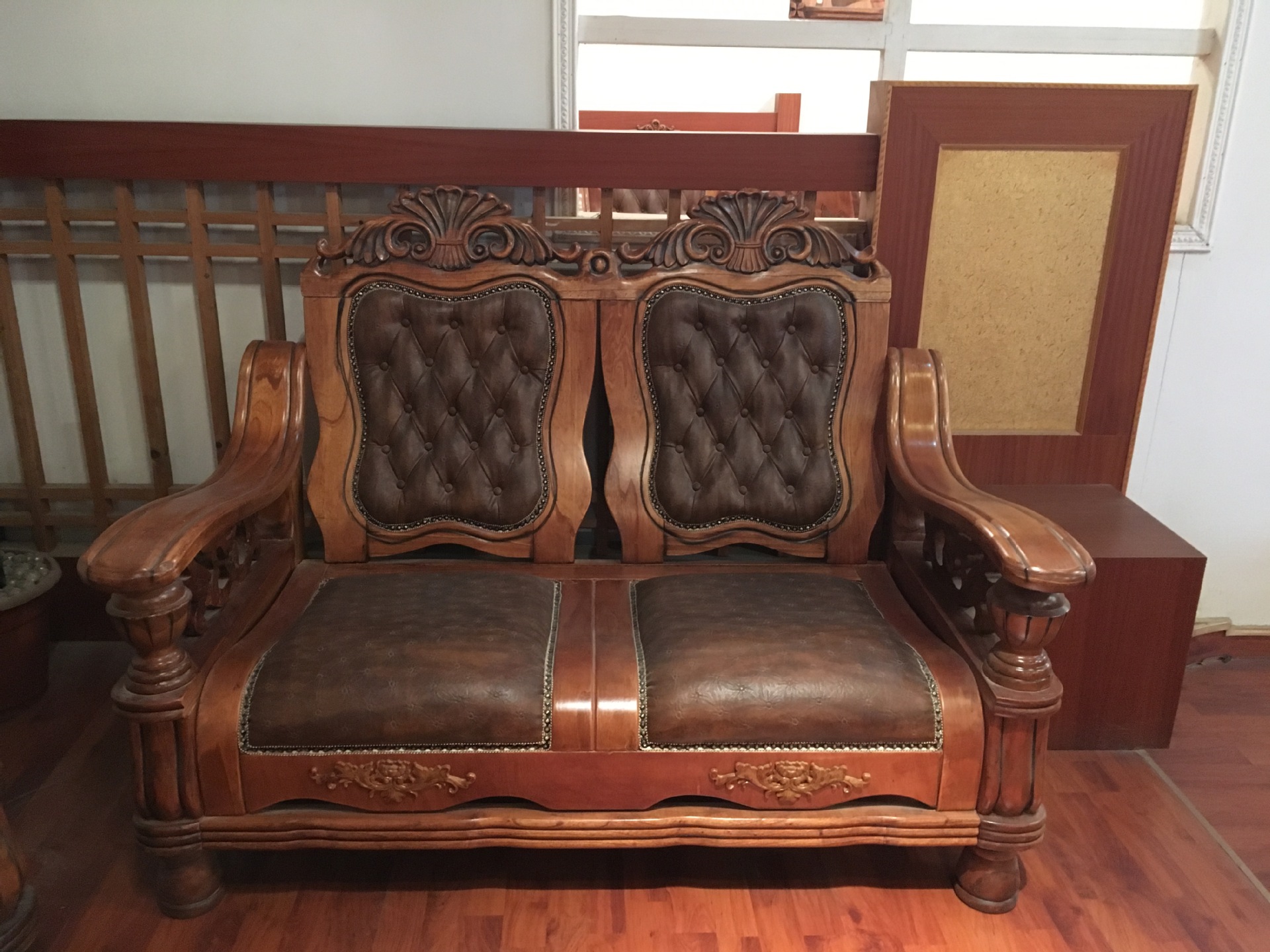 大量供应实木沙发5件套橡木沙发酒店办公沙发厂家直销1+2+3