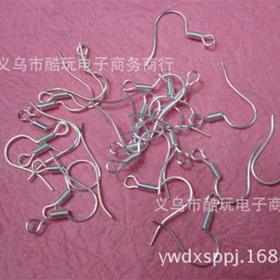 厂家直销耳钩 耳环配件 不 带圆珠耳钩 耳饰配件批发  厂家直销|ru