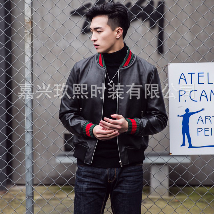 2016冬新款中长款皮衣修身韩版皮毛一体皮草时尚休闲一件代发