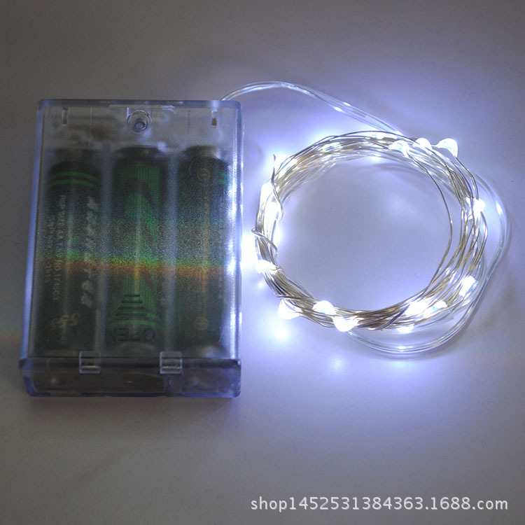 LED銅線燈電池盒燈串