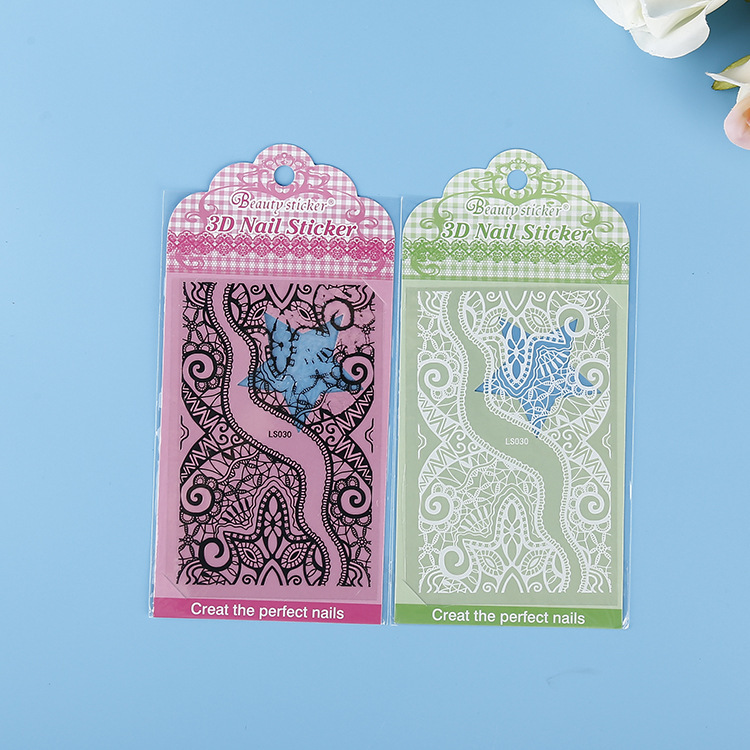 Professional ProDuction of Ultra-thin 3D Flower-shapeD Nail Stickers Hot Stamping Series Fashionable Nail Art Accessories Stickers Waterproof