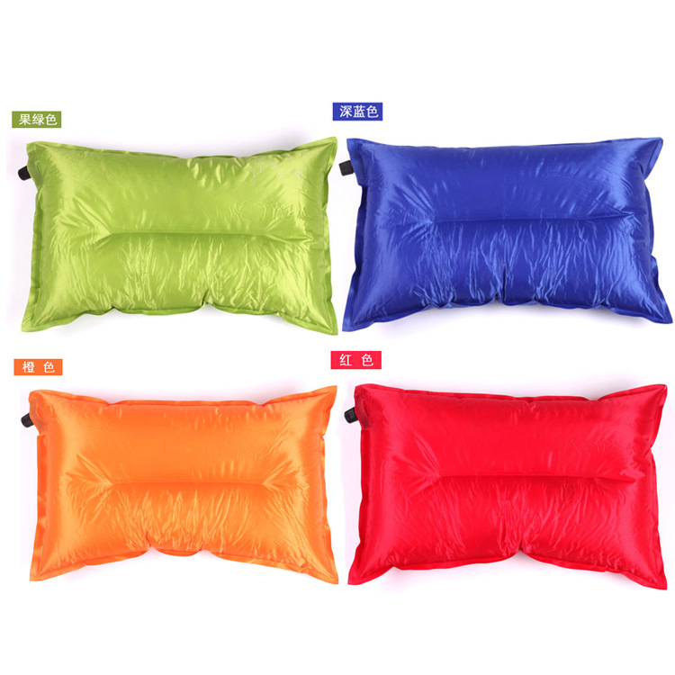 Manufactor wholesale outdoors automatic inflation pillow Camping pillow inflation Travel Pillow Large Portable Noon break Pillow