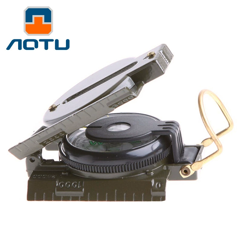 Вогнуто-выпуклый Американский одиночный солдатский Компас/Северная указывающая игла/объектив компас прецизионный Открытый оптом поколение AT7598