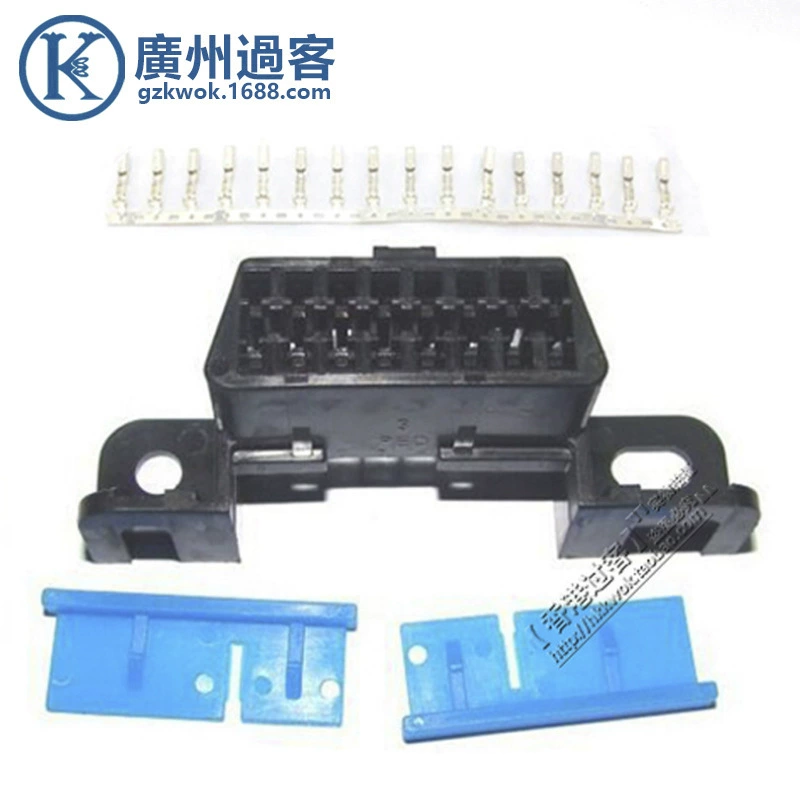 OBD2 16-контактный разъем OBD диагностический штекер (розетка) с положением карты