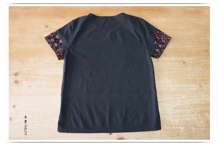 藏藍色民族風短袖 750+500 8