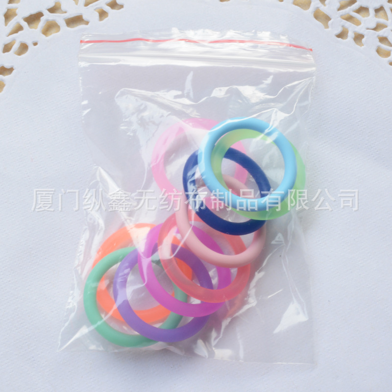 10个/包安抚奶嘴圈 防掉链带奶嘴环扣 固定圈 出口 亚马逊等