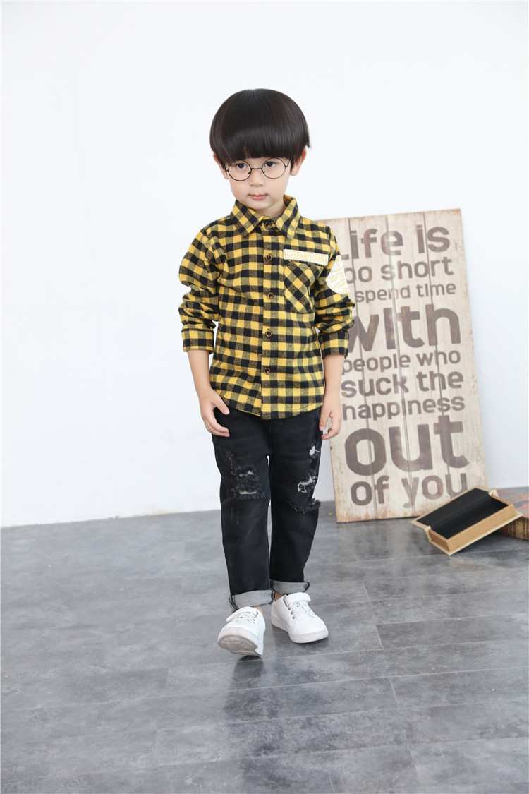 Chemise garcon à manche longue - Ref 2077353 Image 21