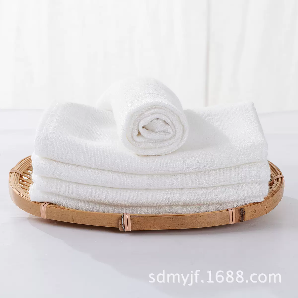 生产可洗柔软透气方格菱形竹纤维(竹浆纤维）尿布宝宝用纱布尿布