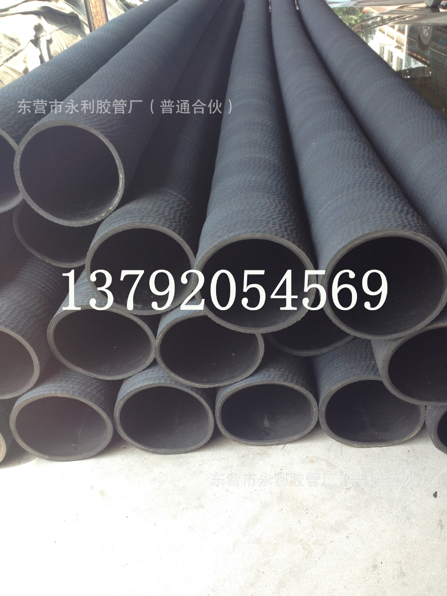 高耐磨加厚胶管100-200mm橡胶钢丝吸沙管