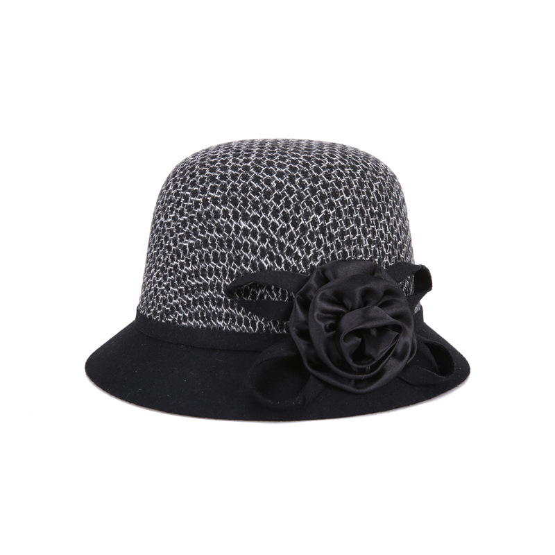 Sombrero de mujer de primavera tophat sombrero de lana sombrero de moda potente fábrica al por mayor Sombrero de mujer invierno a prueba de frío image 6