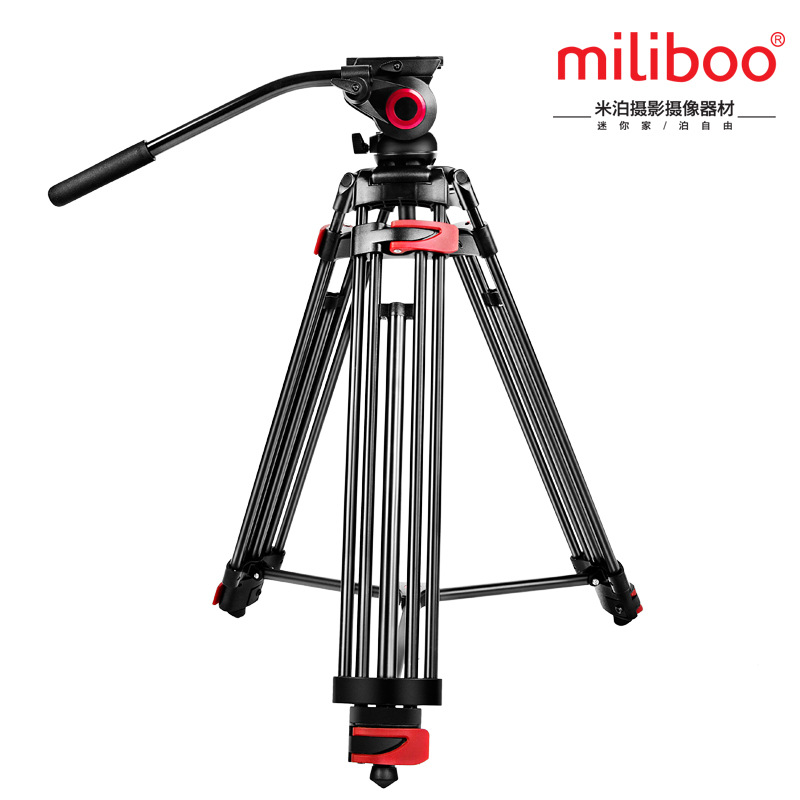 米泊milibooMTT602A专业单反微电影摄影摄像机三脚架液压阻尼云台
